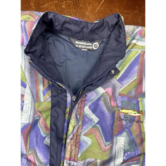 VTG 1990s Gore-tex The Coeur d'Alene LPGA Golf Tour Full Zip Up Abstract Jacket - Picture 9 of 16